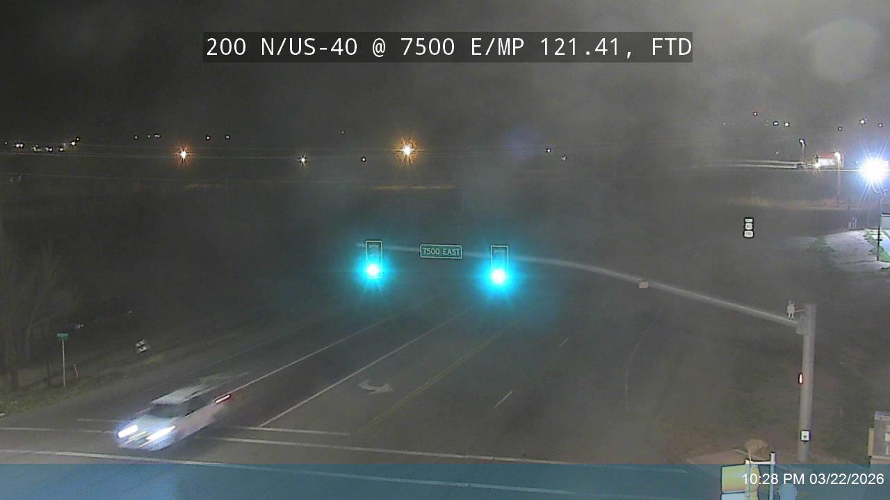 200 N / US-40 @ 7500 E / MP 121.41, FTD live webcam