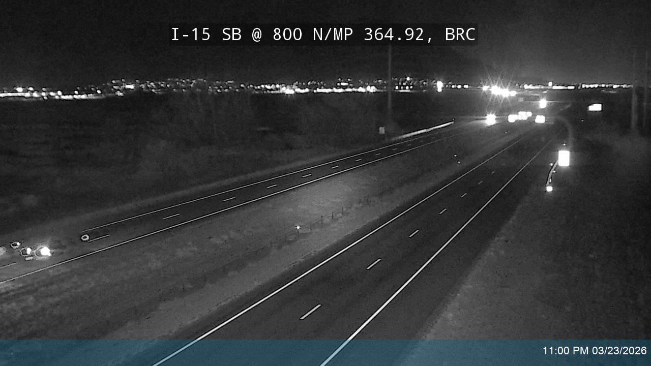 I-15 SB @ 800 N / MP 364.92, BRC live webcam