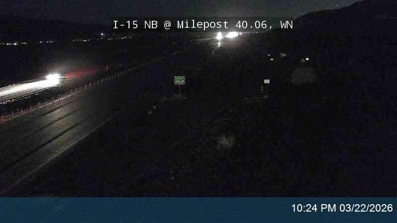 I-15 NB @ Milepost 40.06, WN live webcam