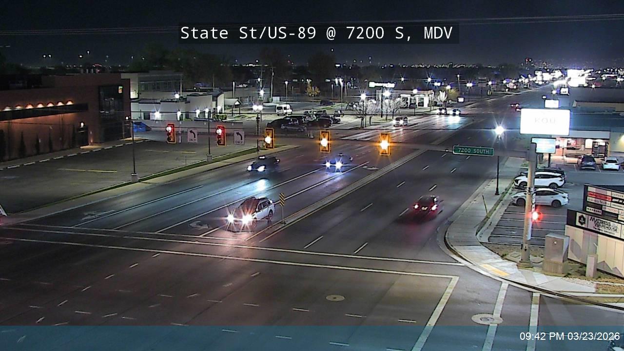 State St / US-89 @ 7200 S / Fort Union Blvd / SR-48, MDV live webcam