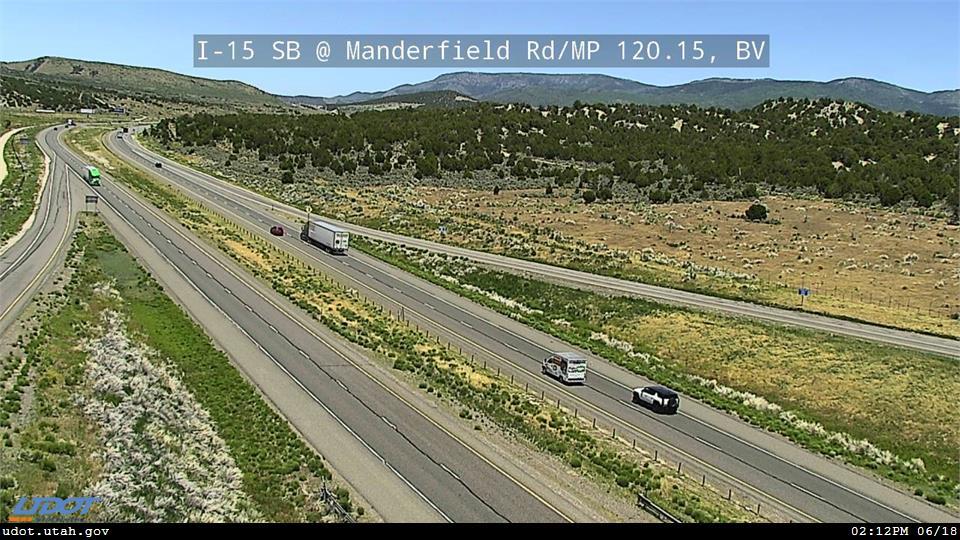 I-15 SB @ Manderfield Rd / MP 120.15, BV