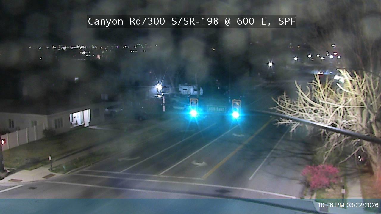 Canyon Rd / 300 S / SR-198 @ 600 E, SPF live webcam