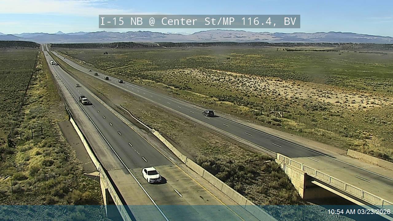 I-15 NB @ Center St / MP 116.4, BV live webcam