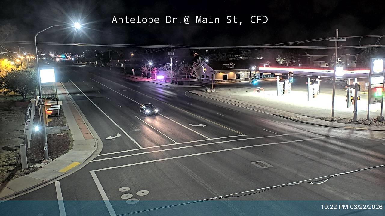 Antelope Dr / 1700 S / SR-108 @ Main St, CFD live webcam