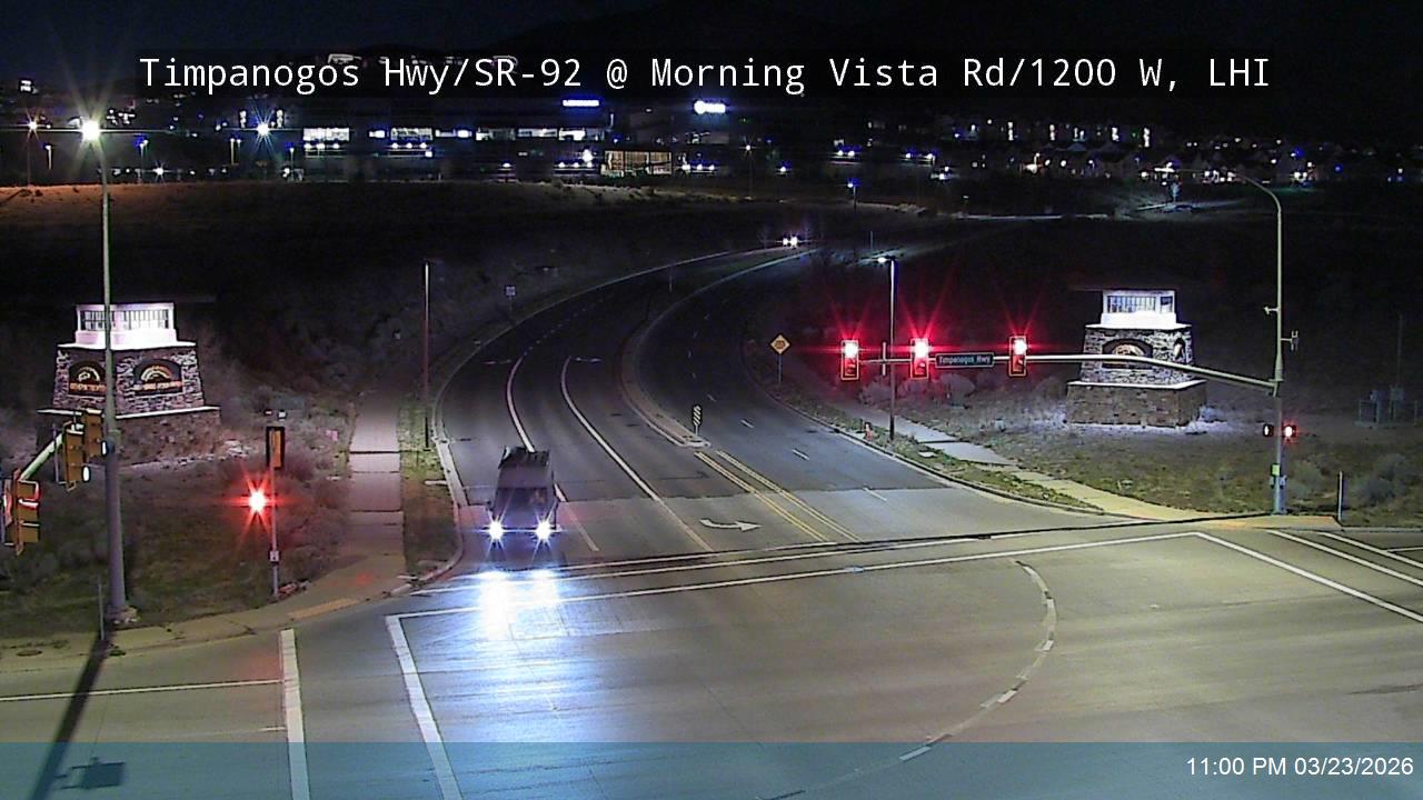 Timpanogos Hwy / 3500 N / SR-92 @ Morning Vista Rd / 1200 W, LHI live webcam