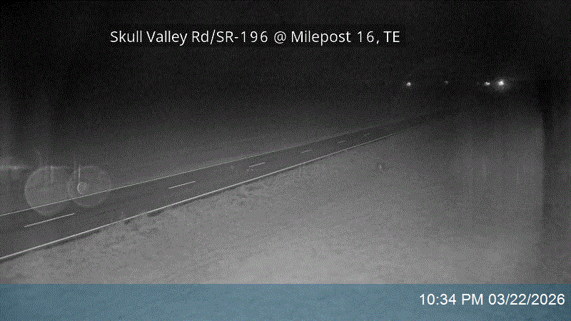 Skull Valley Rd / SR-196 @ Milepost 16, TE live webcam