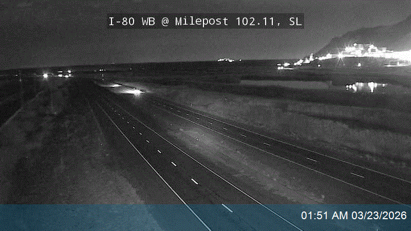 I-80 WB @ Milepost 102.11, SL live webcam