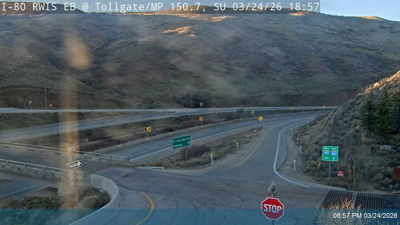 I-80 RWIS EB @ Tollgate Canyon Rd / MP 150.7, SU live webcam