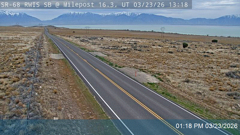 Redwood Rd / SR-68 RWIS SB @ Milepost 16.3, UT live webcam
