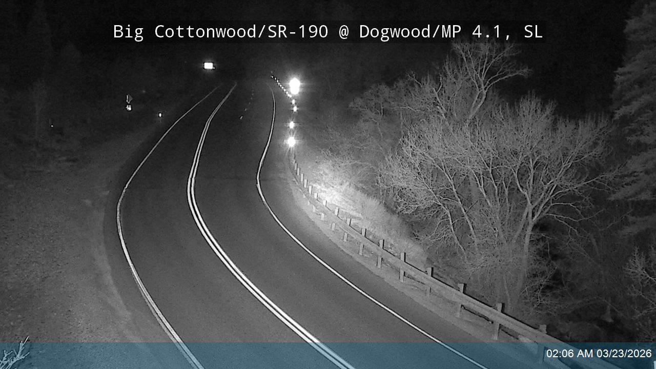 Big Cottonwood Canyon Rd / SR-190 @ Dogwood / MP 4.1, SL live webcam