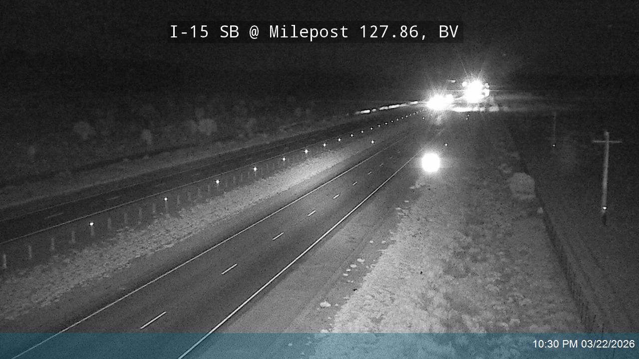 I-15 SB @ Milepost 127.86, BV live webcam