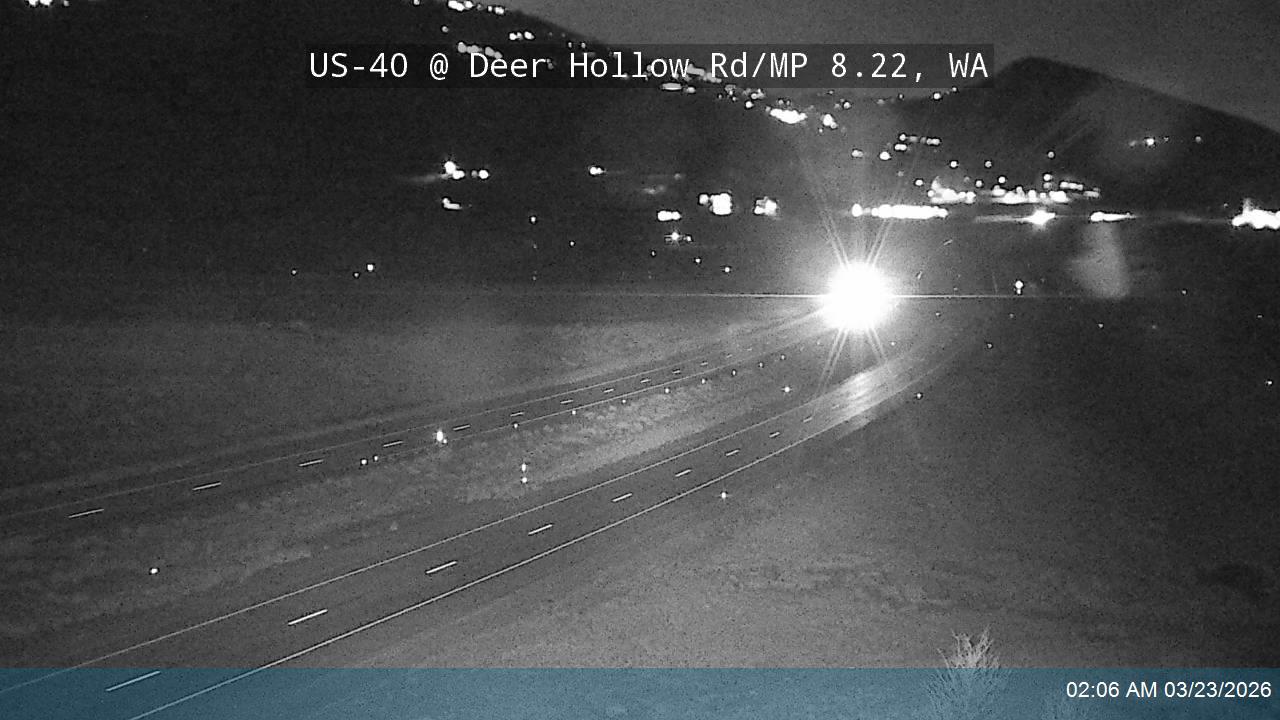 US-40 @ Deer Hollow Rd / SR-319 / MP 8.22, WA live webcam