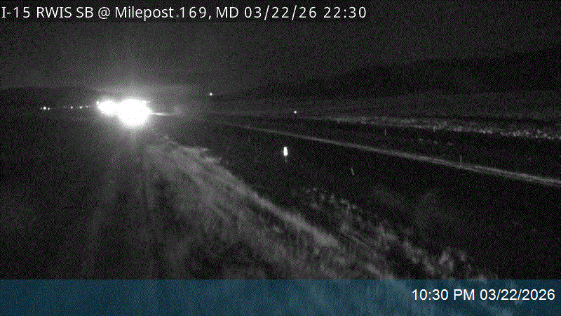 I-15 RWIS SB @ Milepost 169, MD live webcam