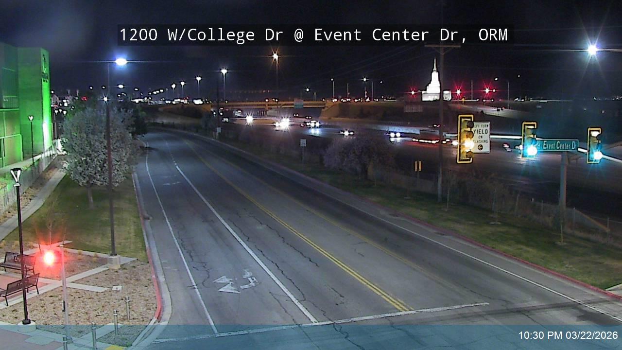 1200 W / College Dr @ UVU Event Center Dr / 1000 S, ORM live webcam