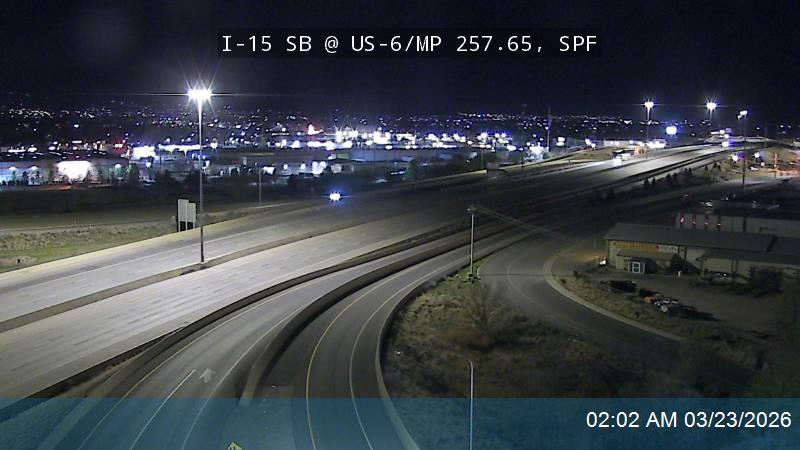 I-15 SB @ US-6 / MP 257.65, SPF live webcam