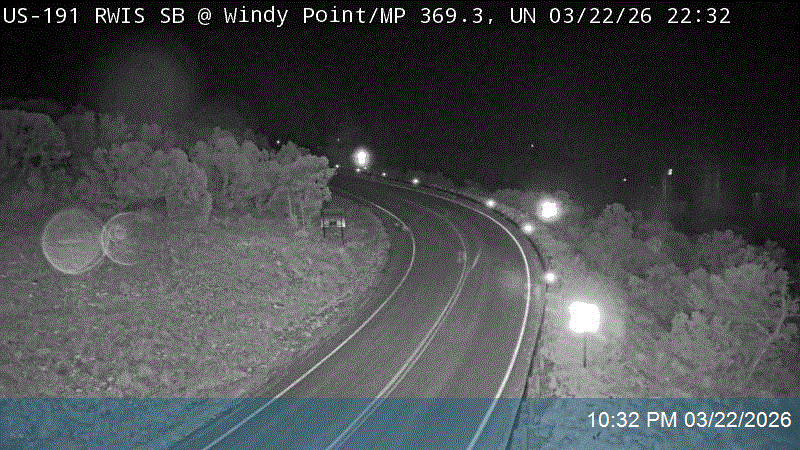 US-191 RWIS SB @ Windy Point / MP 369.25, UN live webcam