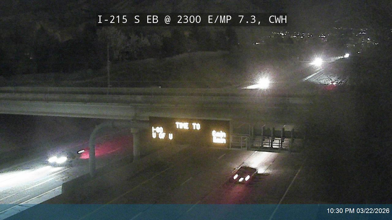 I-215 S EB @ 2300 E / MP 7.3, CWH live webcam