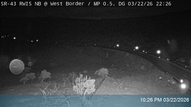 SR-43 RWIS NB @ UT/WY State Line / MP 0.44, DG live webcam