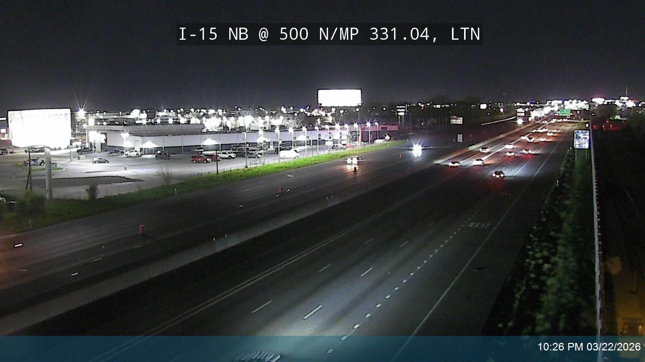 I-15 NB @ 500 N / MP 331.04, LTN live webcam