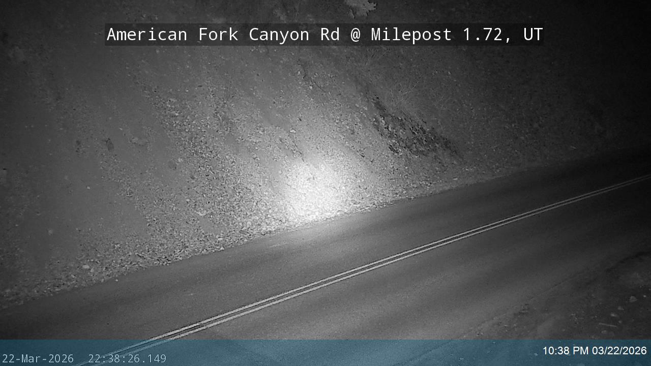 American Fork Canyon Rd / SR-144 @ Milepost 1.72, UT live webcam