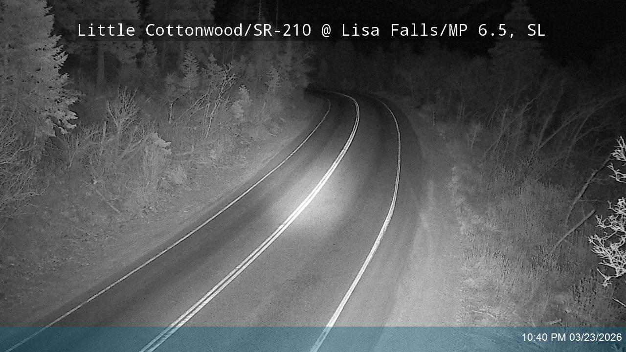 Little Cottonwood Rd / SR-210 @ Lisa Falls / MP 6.5, SL live webcam