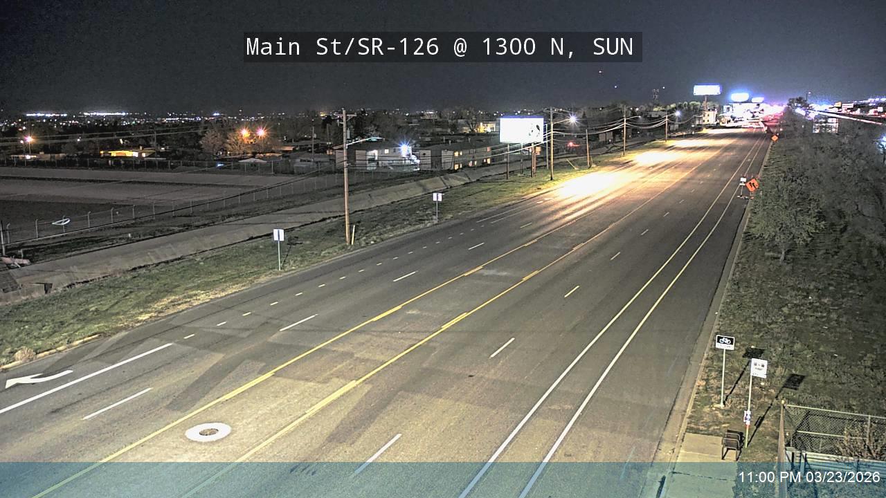 Main St / SR-126 @ 1300 N, SUN live webcam