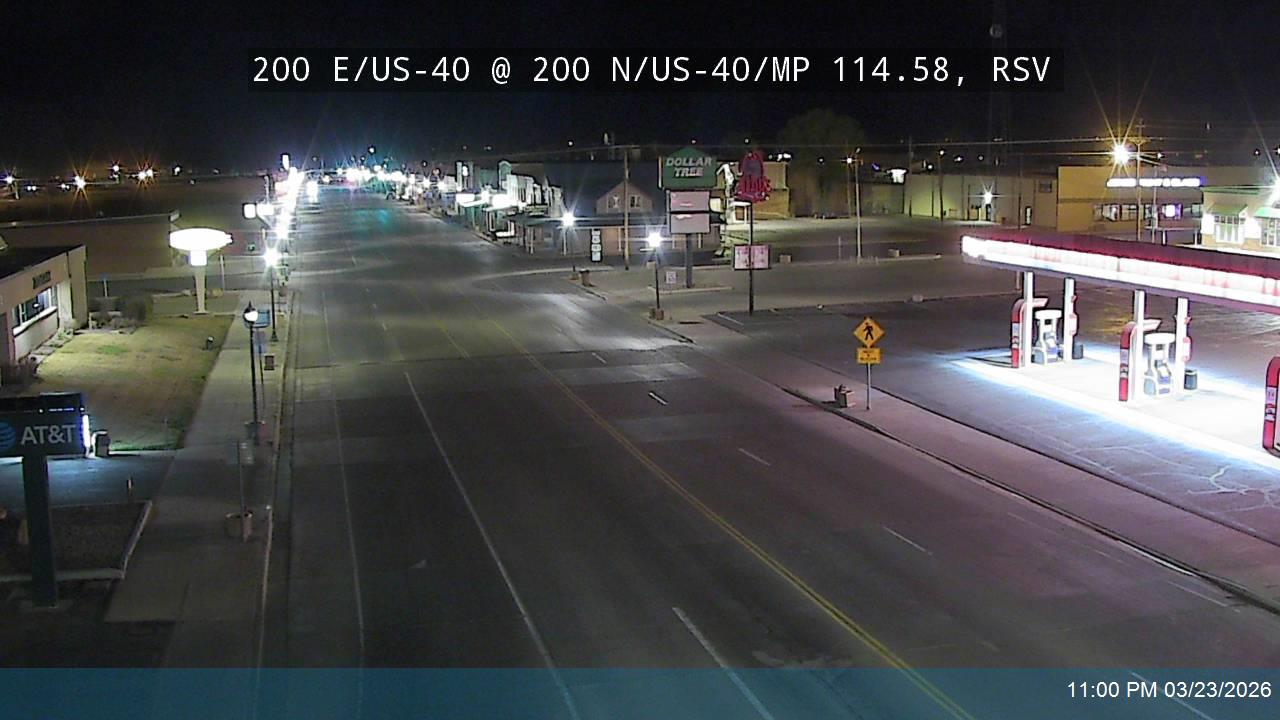200 E / US-40 @ 200 N / US-40 / SR-121 / MP 114.58, RSV live webcam