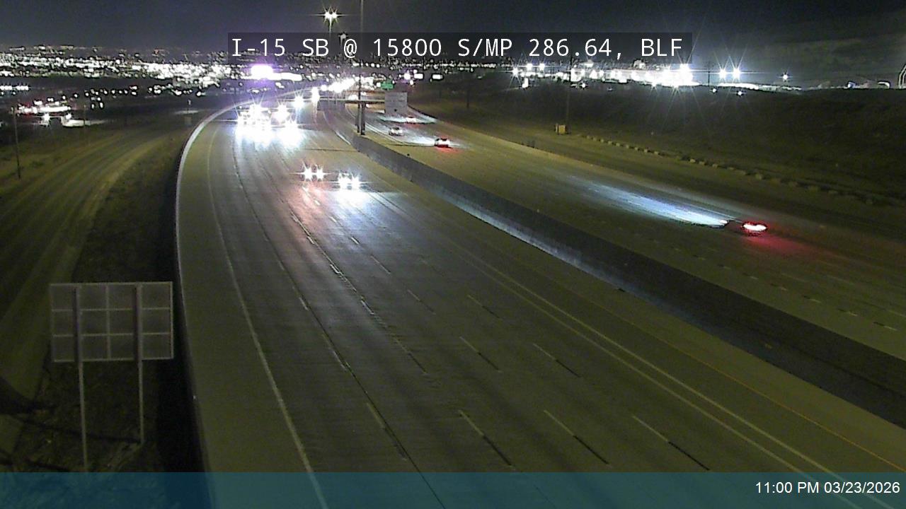 I-15 SB @ 15800 S / MP 286.64, BLF live webcam