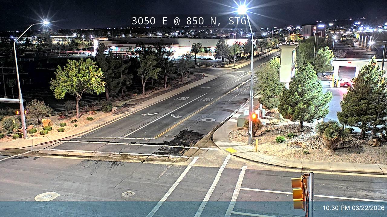 3050 E @ 850 N, STG live webcam