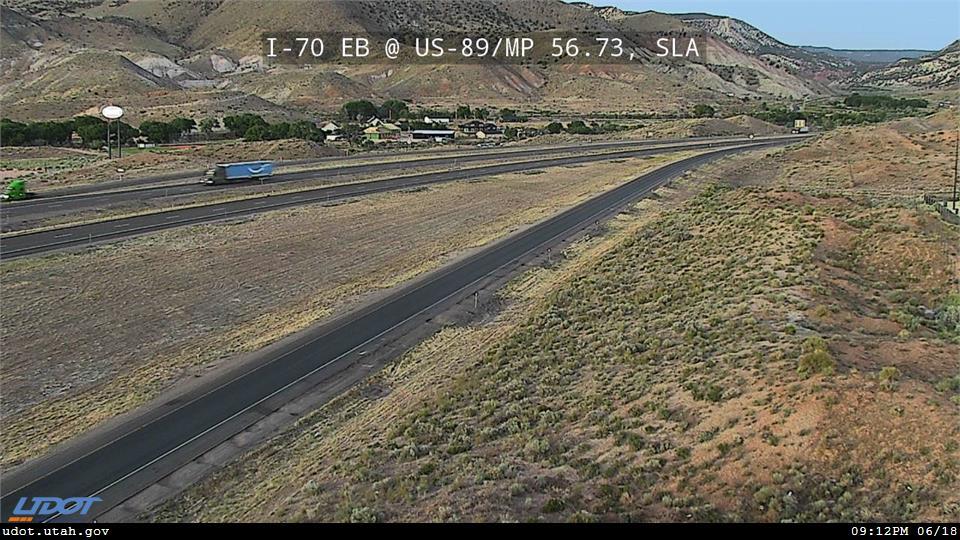 I-70 EB @ State St / US-89 / MP 56.73, SLA