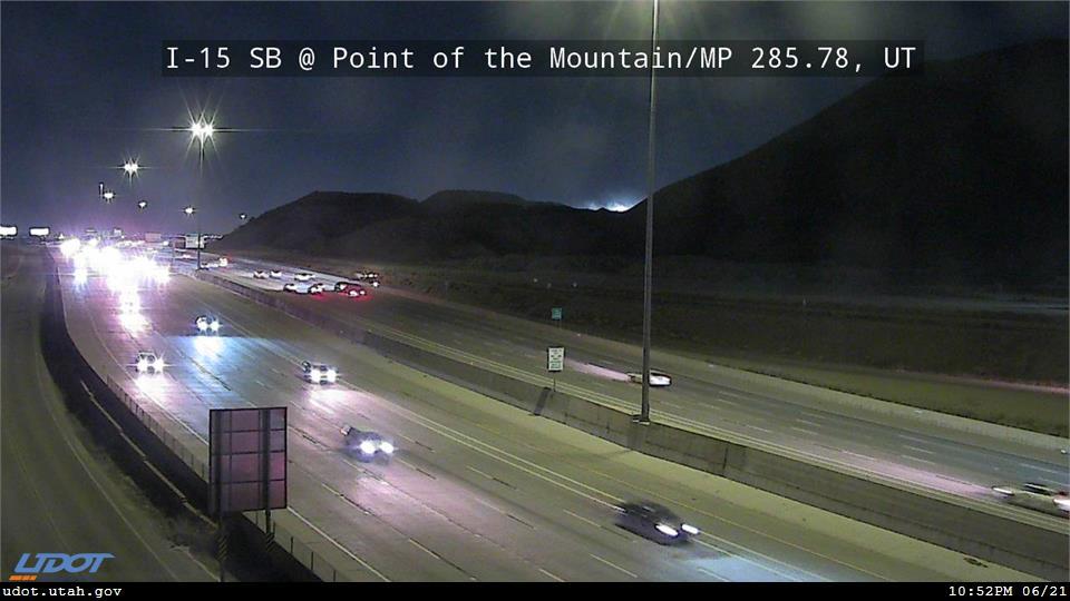 I-15 SB @ Point of the Mountain / MP 285.78, UT