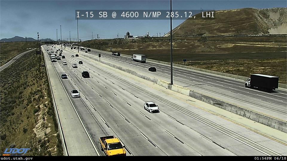 I-15 SB @ 4600 N / MP 285.12, LHI