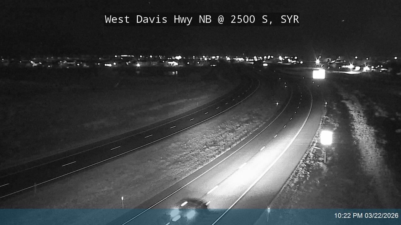 West Davis Hwy / SR-177 NB @ 2500 S / MP 12.85, SYR live webcam
