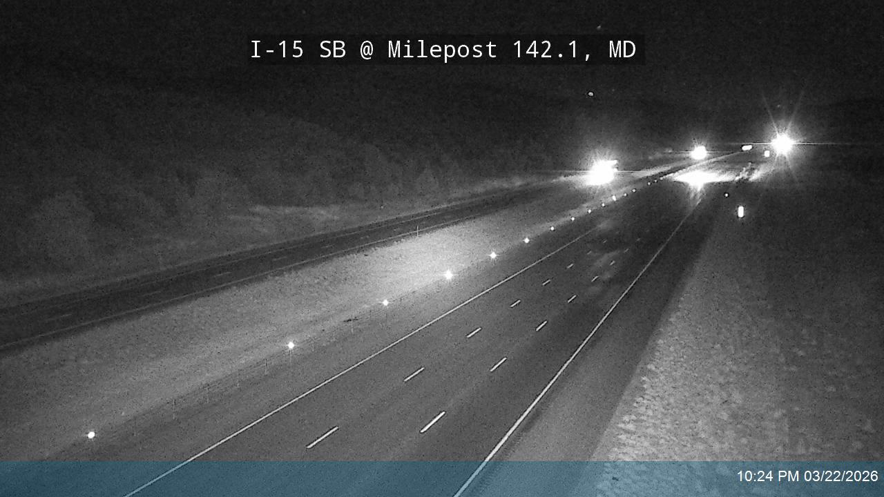 I-15 SB @ Milepost 142.1, MD live webcam