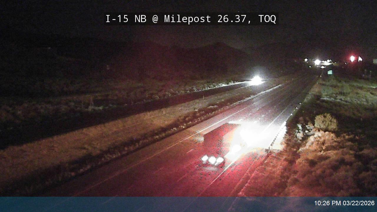 I-15 NB @ Milepost 26.37, TOQ live webcam