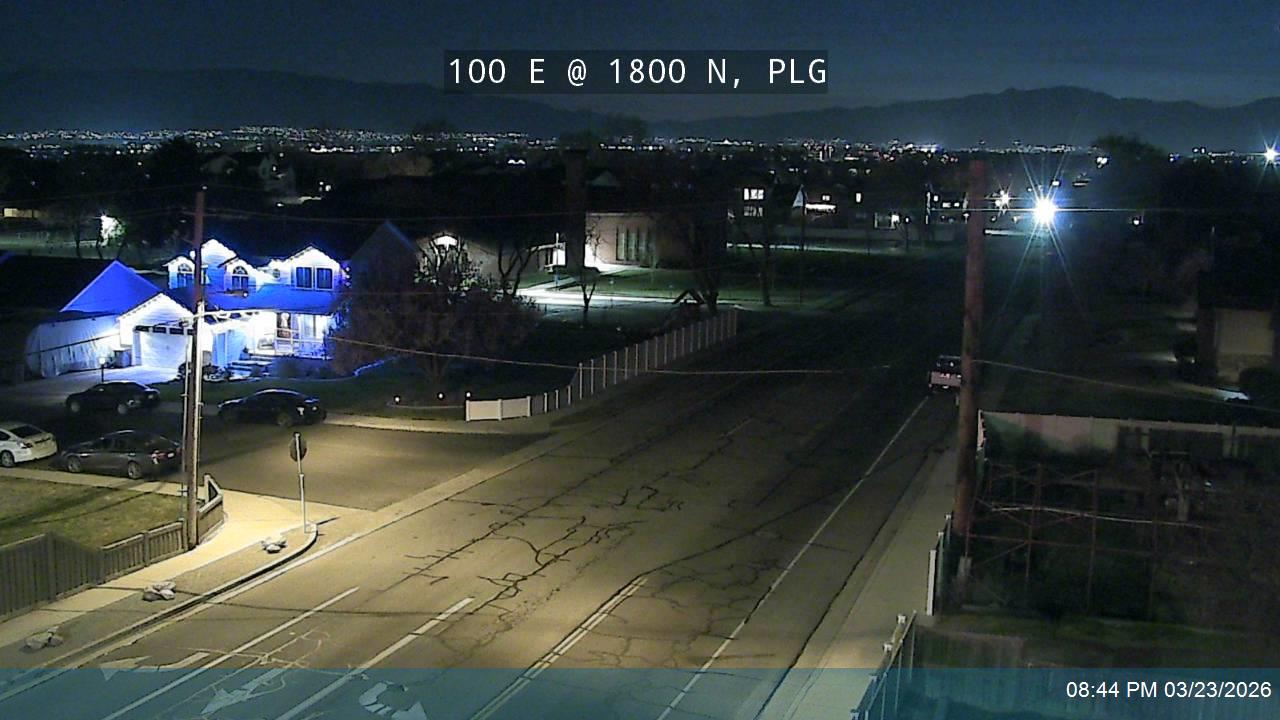 100 E / Canyon Rd @ 1800 N / Murdock Dr, PLG live webcam