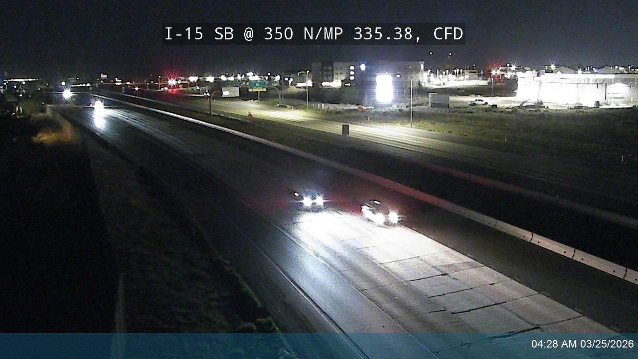 I-15 SB @ 350 N / MP 335.38, CFD live webcam