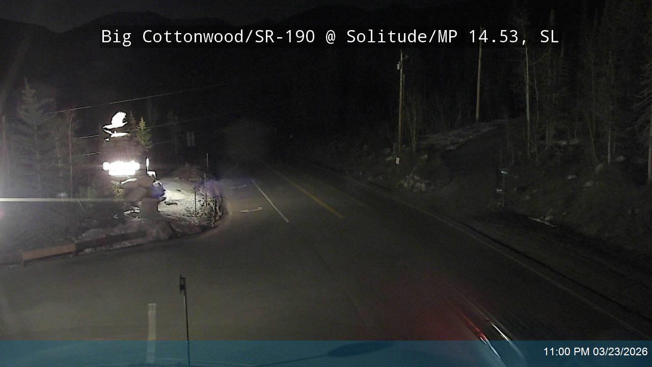 Big Cottonwood Canyon Rd / SR-190 @ Solitude / MP 14.53, SL live webcam