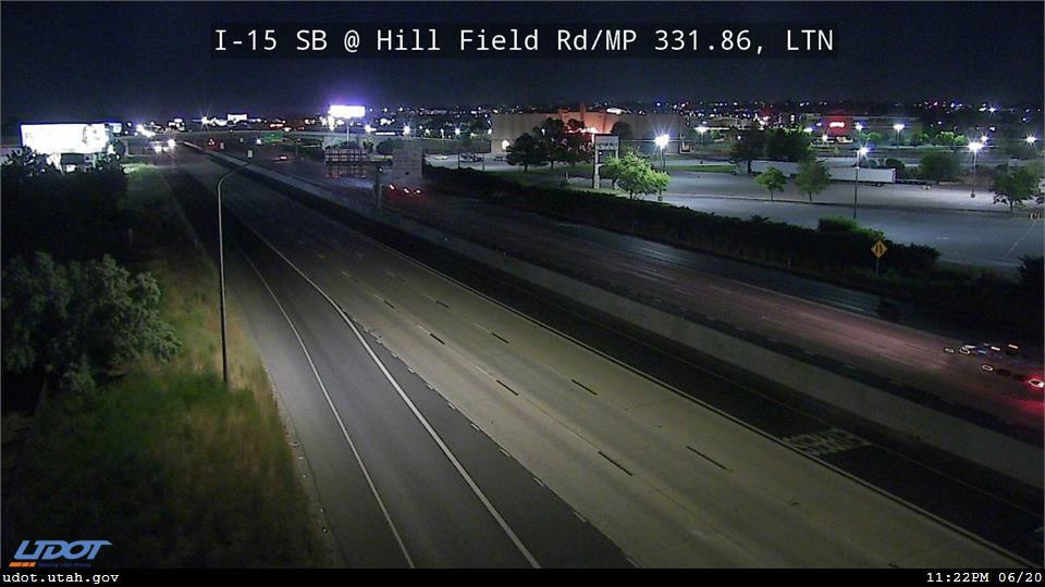 I-15 SB @ Hill Field Rd / 1150 N / SR-232 / MP 331.86, LTN