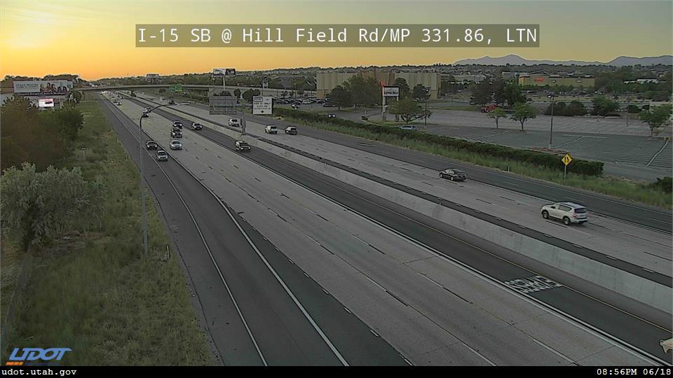 I-15 SB @ Hill Field Rd / 1150 N / SR-232 / MP 331.86, LTN