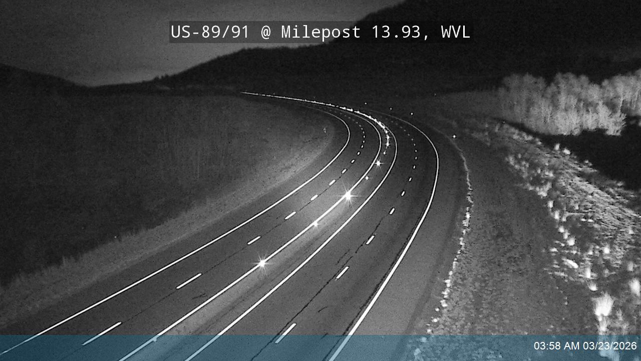 US-89/91 @ Milepost 13.93, WVL live webcam