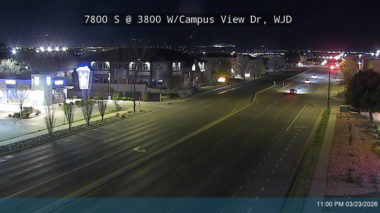 7800 S @ 3800 W / Campus View Dr, WJD live webcam