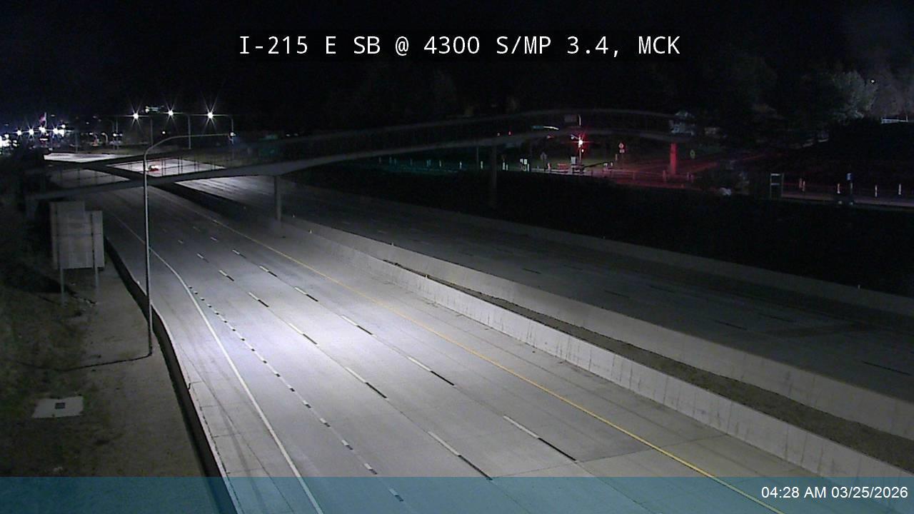 I-215 E SB @ 4300 S / MP 3.4, MCK live webcam
