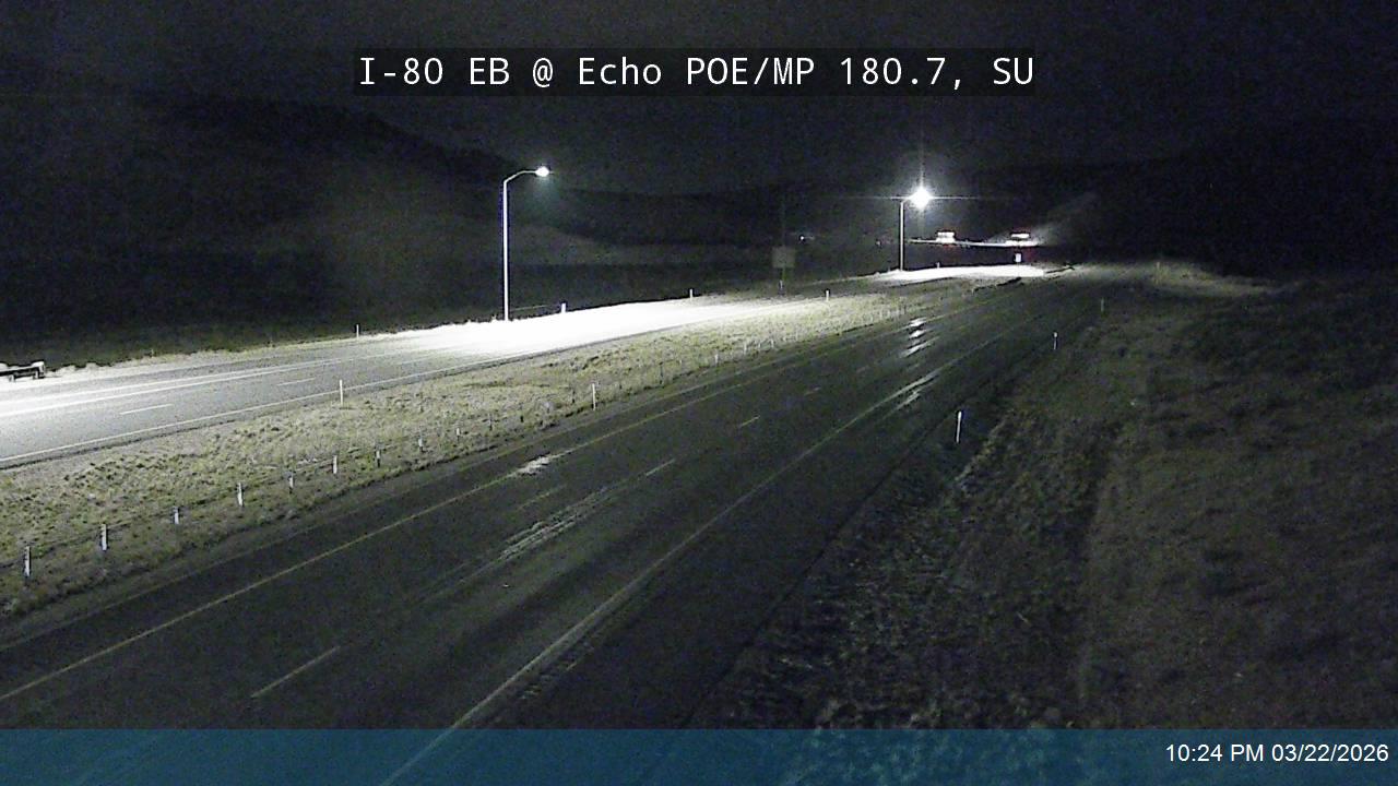 I-80 EB @ Echo POE / MP 180.7, SU live webcam