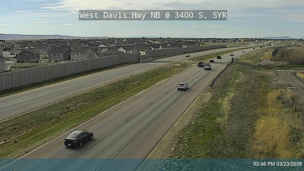 West Davis Hwy / SR-177 NB @ 3400 S / MP 11.42, SYR live webcam