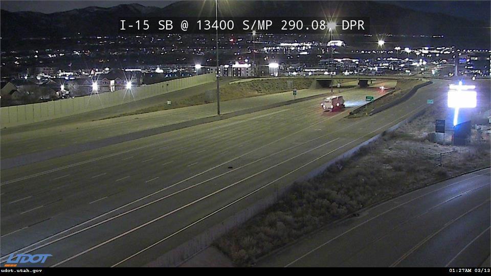 I-15 SB @ 13400 S / MP 290.08, DPR