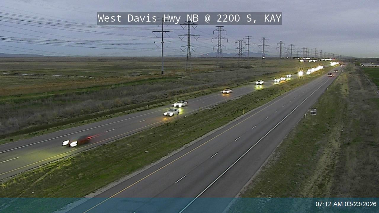 West Davis Hwy / SR-177 NB @ 2200 S / MP 4.39, KAY live webcam
