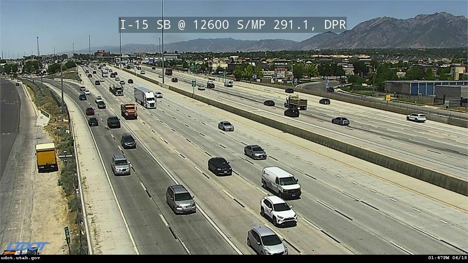 I-15 SB @ 12600 S / MP 291.1, DPR