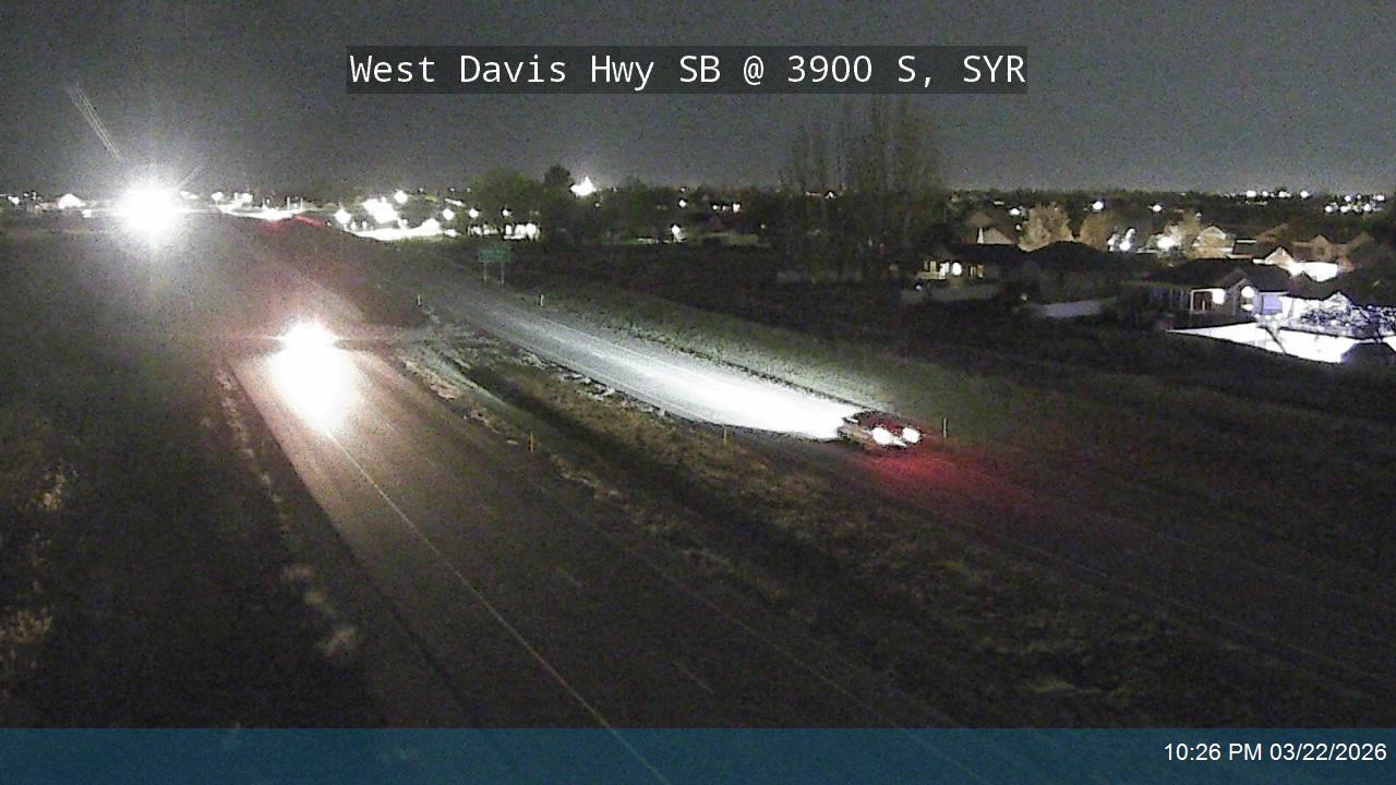 West Davis Hwy / SR-177 SB @ 3900 S / MP 10.66, SYR live webcam