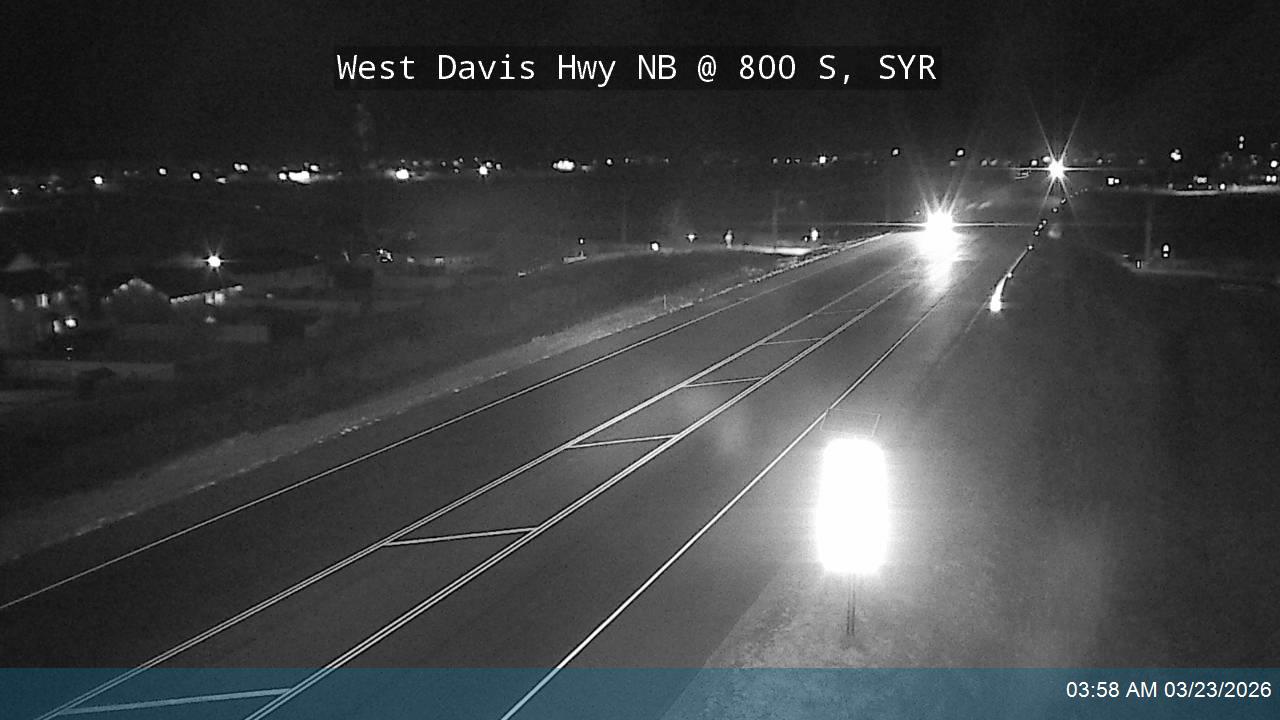 West Davis Hwy / SR-177 NB @ 800 S / MP 14.84, SYR live webcam